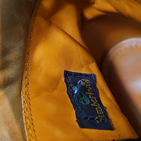 Timberland Heel Stitched Emblem Brown Leather Boots 11M - Picture 13 of 13